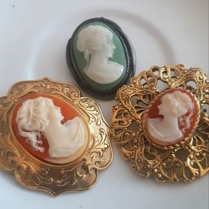 Cameo brooch/pendant/pins